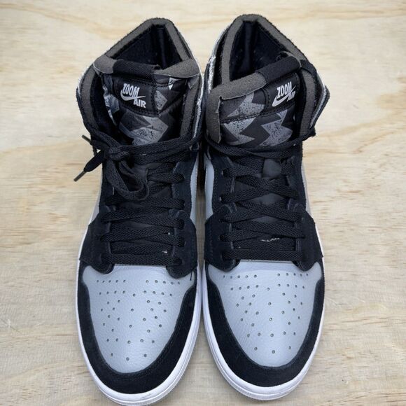 USED sz 12 Air Jordan 1 Zoom CMFT Black Light Smoke Grey Mens CT0978-001 main image 8